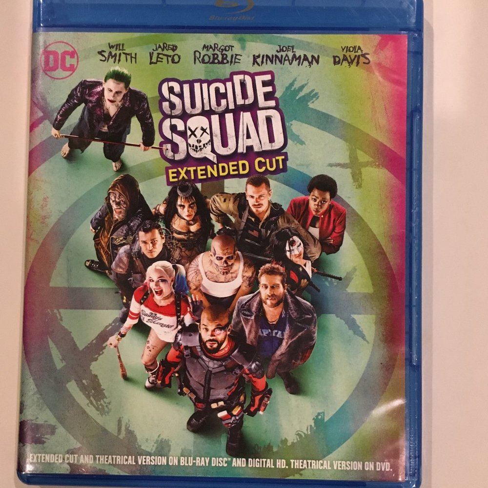 DC SUICIDE SQUAD EXTENDED CUT 2 DISC Blu-Ray SET